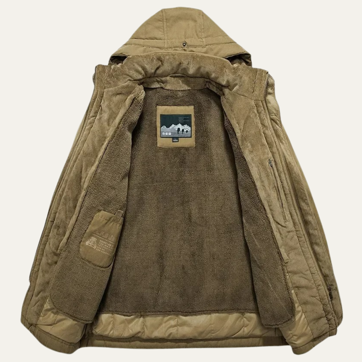 The Halstead Veste militaire d’hiver thermique à capuche pour homme