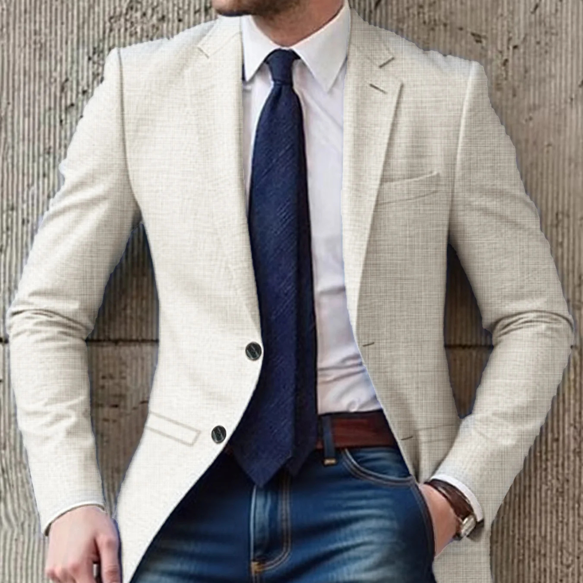 The Brenton - Blazer en Coton Slim Fit Smart Casual pour Homme