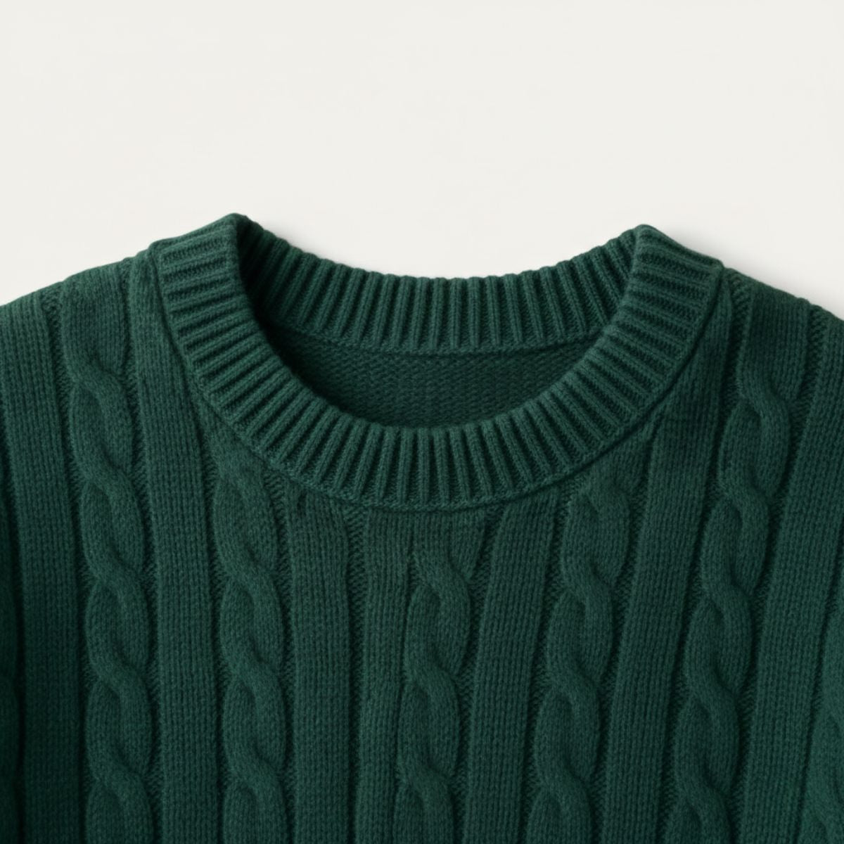 The Versailles - Pull Tricoté en Cachemire et Laine Mérinos pour Homme - Vert
