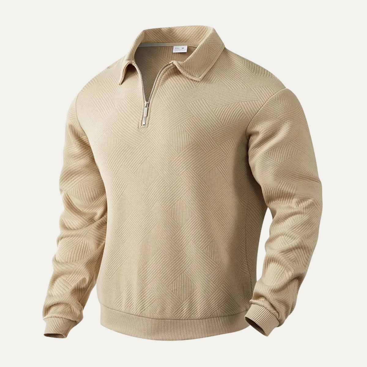 The Elgin - Pull Polo Zippé Décontracté pour Homme