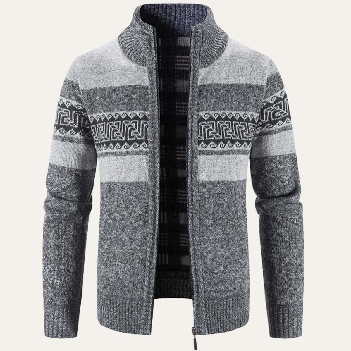 The Carovigno – Cardigan Zippé Homme