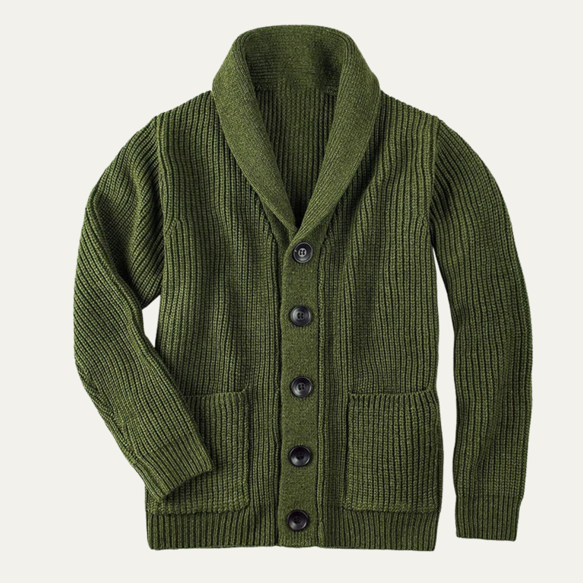 The Pienza - Cardigan en laine à col châle pour homme