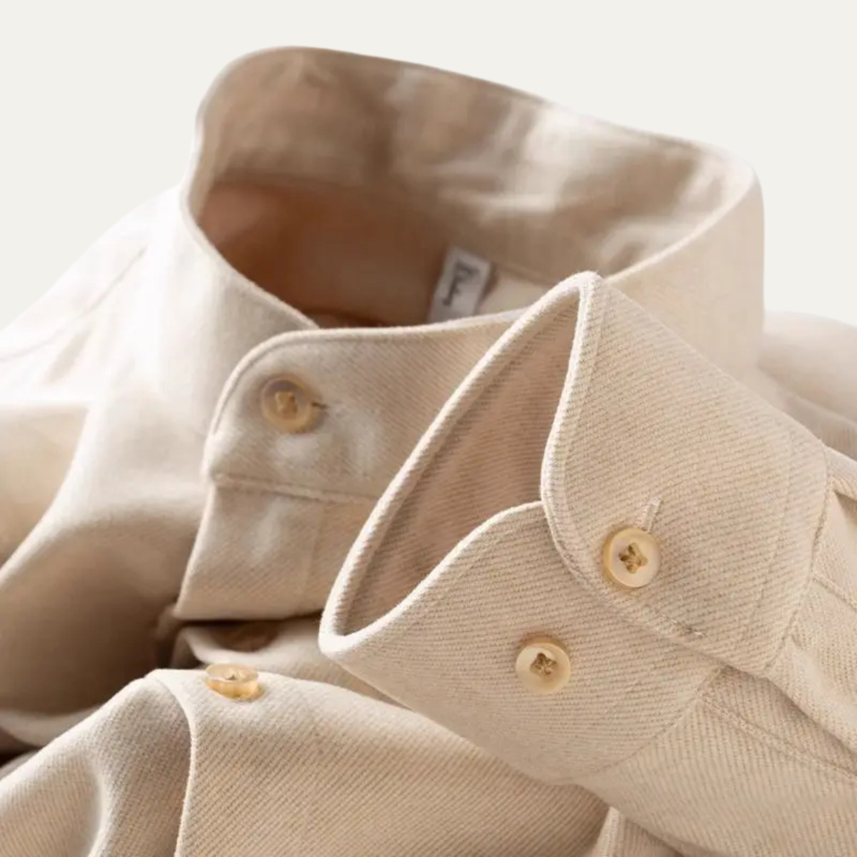 The Rockwell - Chemise en flanelle épaisse pour homme avec col montant