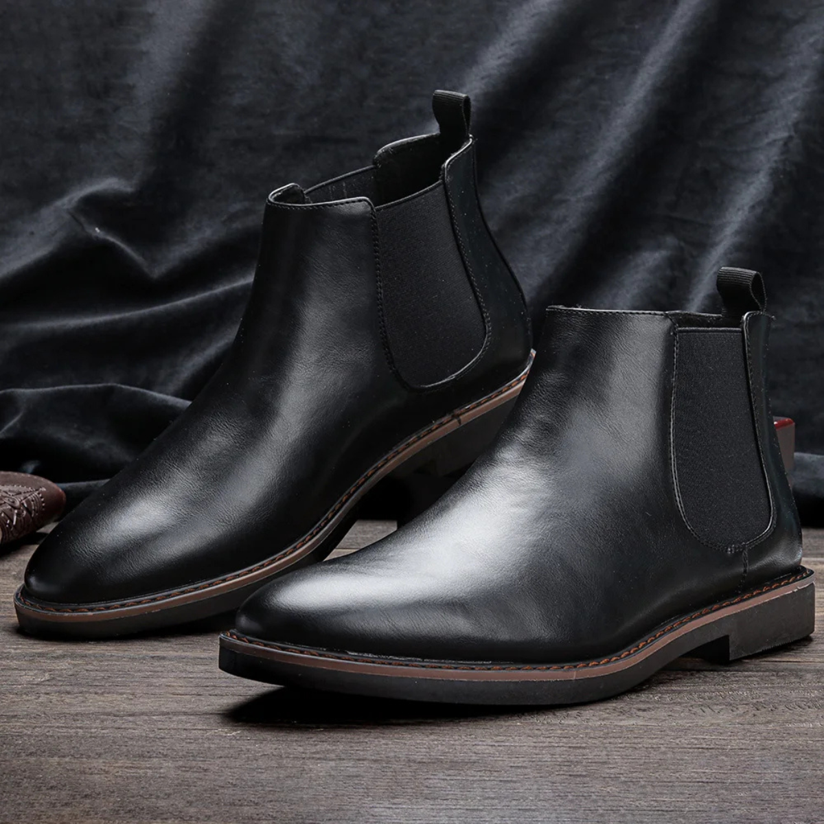 The Tavolara - Bottines Chelsea en Cuir Classiques pour Hommes