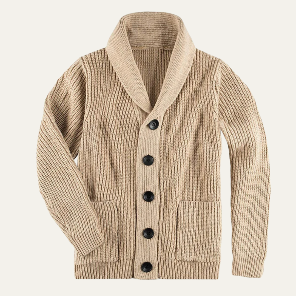 The Pienza - Cardigan en laine à col châle pour homme