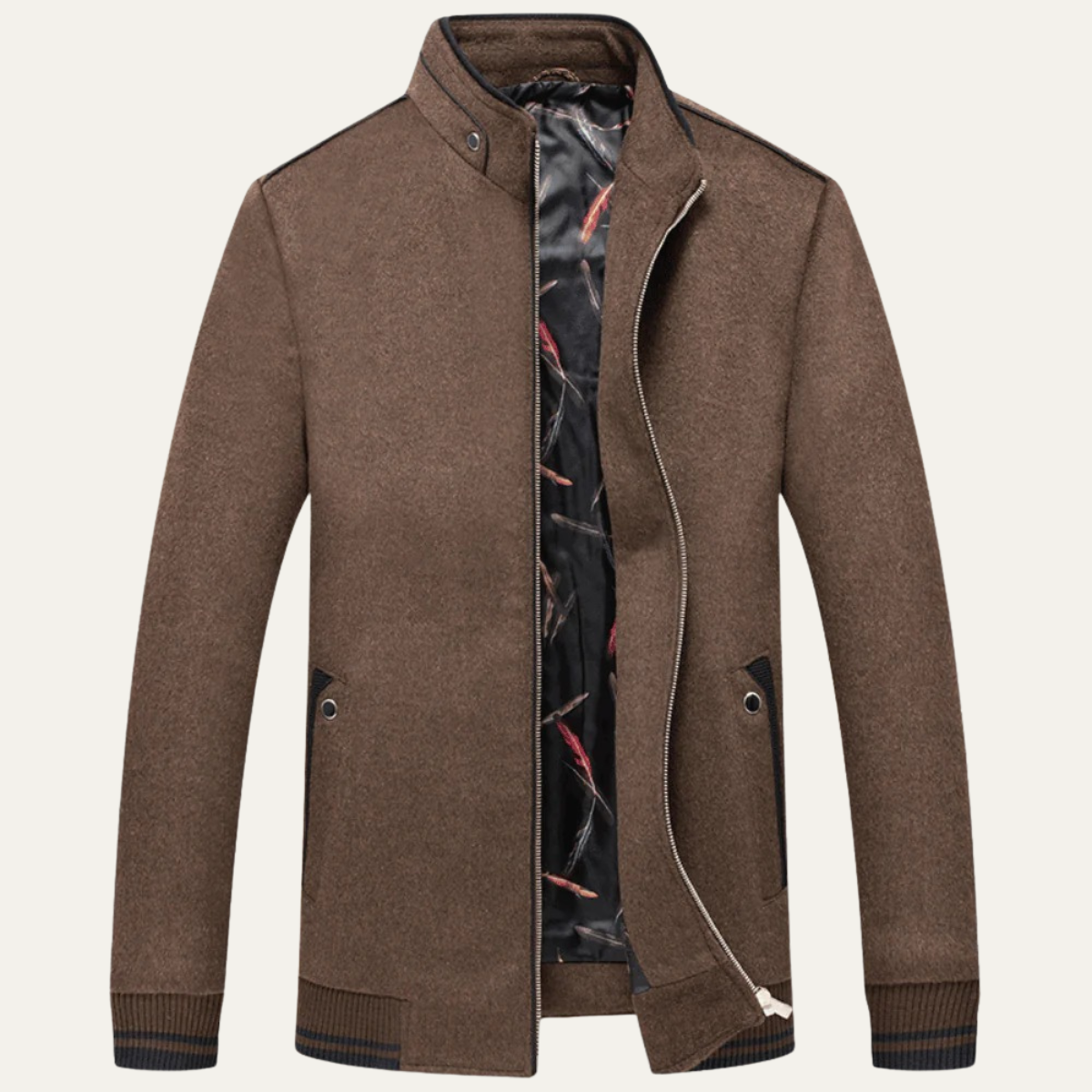 The Mayfair Veste zippée élégante en laine pour homme