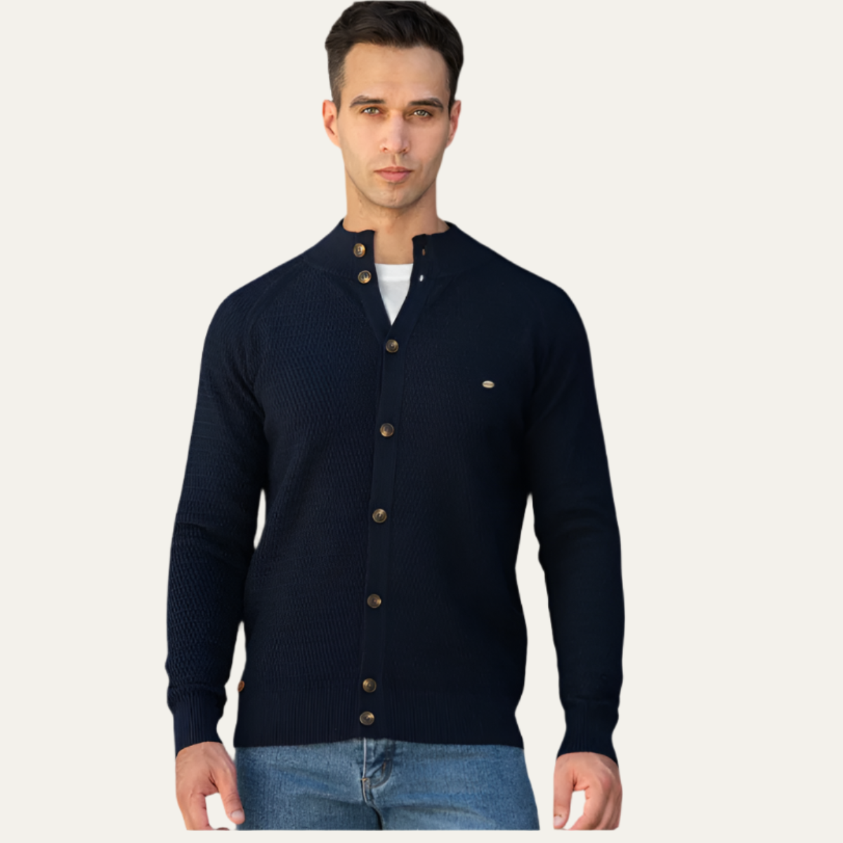 The Stratford - Cardigan pour homme 100% cachemire