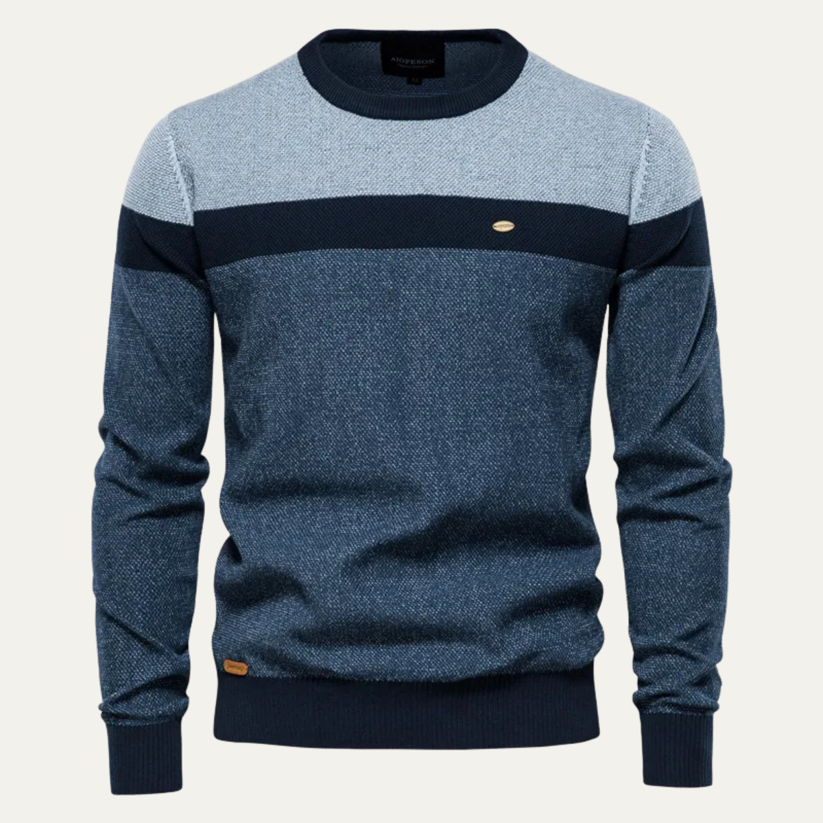 The Richmond - Pull-over décontracté à col rond en coton pour homme