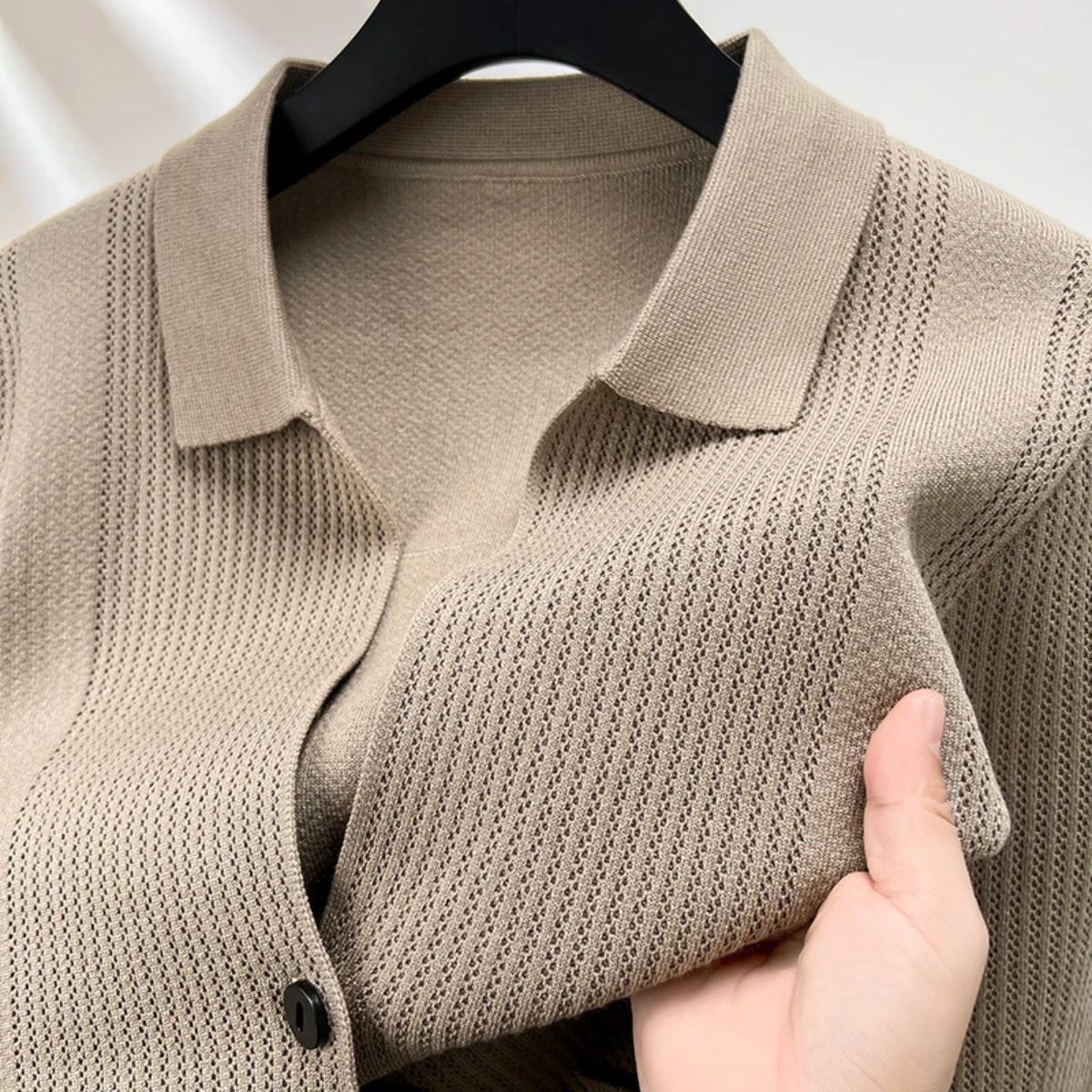 The Sydenham - Cardigan Tricoté Décontracté Respirant pour Hommes