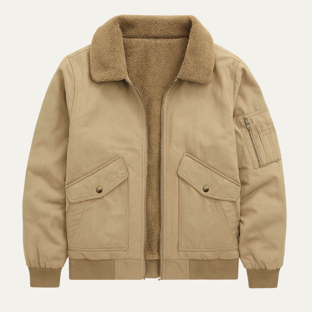The Leeds - Blouson aviateur pour homme doublé polaire