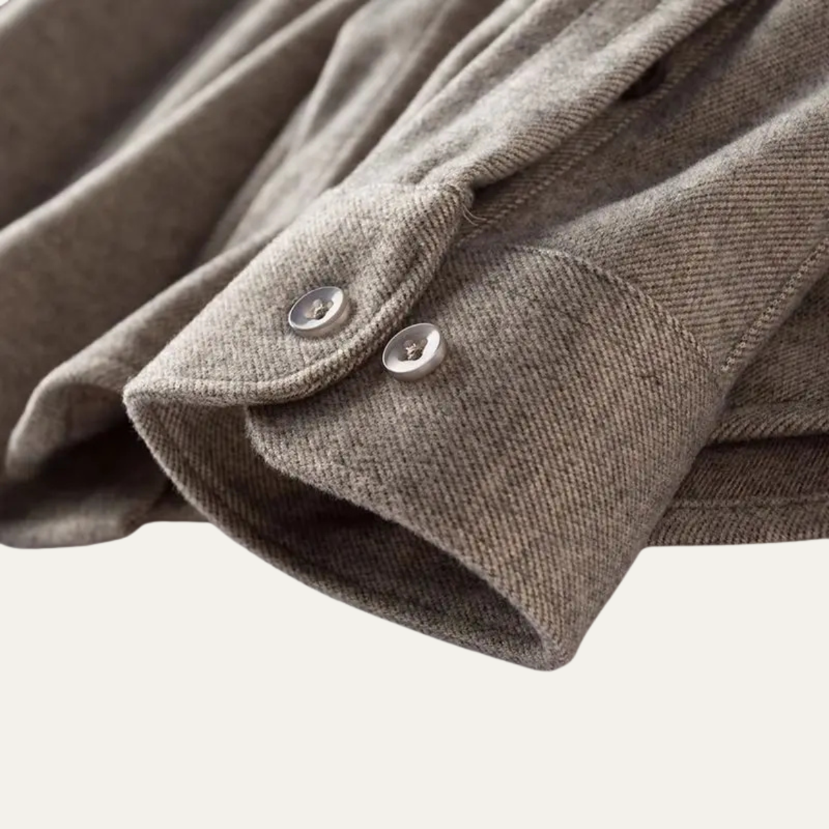 The Rockwell - Chemise en flanelle épaisse pour homme avec col montant