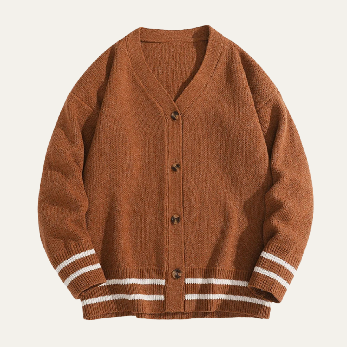 The Greenwich - Le Cardigan Tricoté V Col Boutonné Streetwear pour Homme