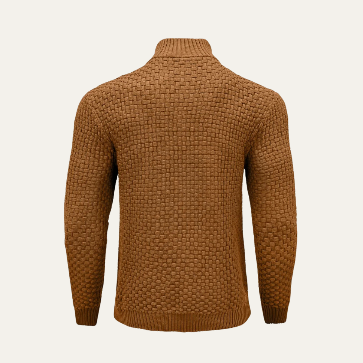 The Wakefield – Pull homme à col zippé en maille chaude