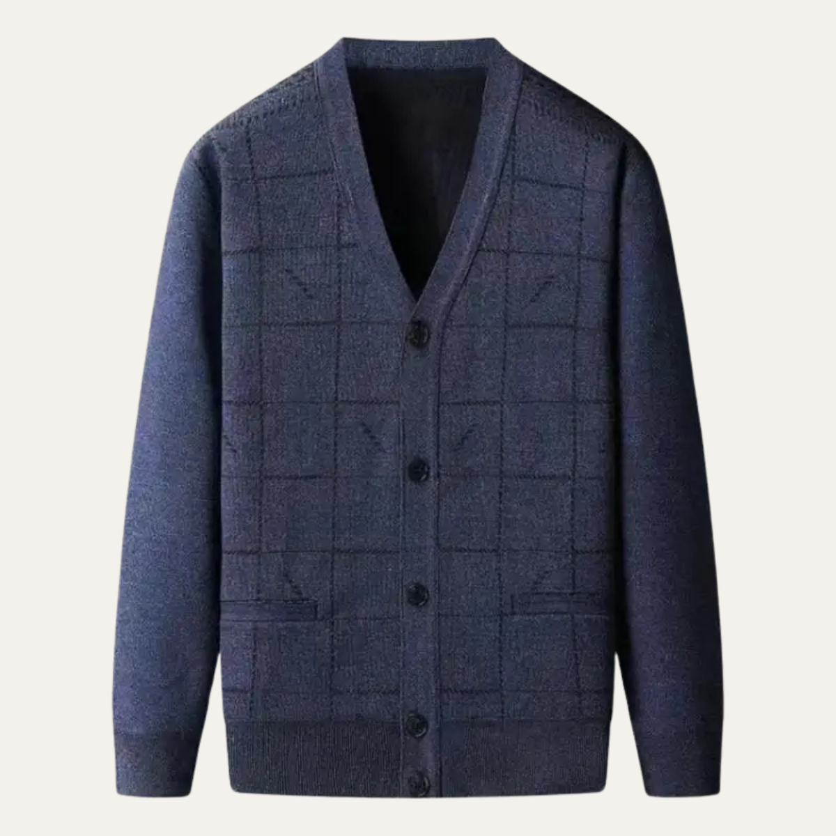 The Barra – Cardigan à Motif losanges Homme