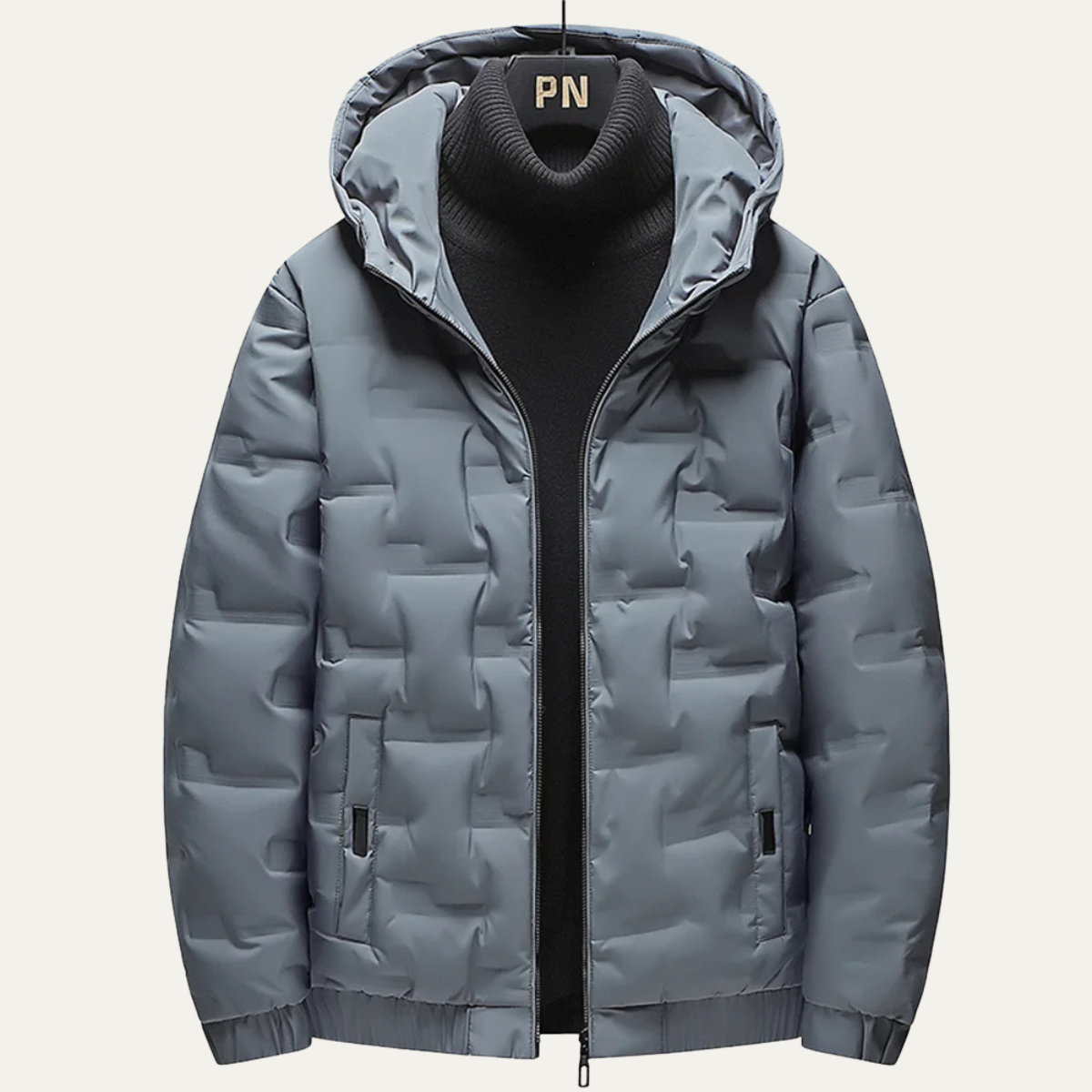 The Belvoir - Veste de ski d'hiver isolante à capuche pour homme – Gris