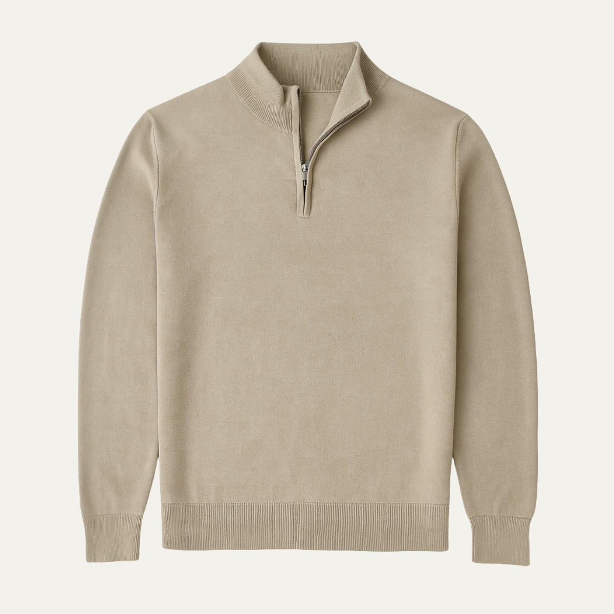 The Ballymoney - Pull en tricot à demi-zip décontracté pour homme