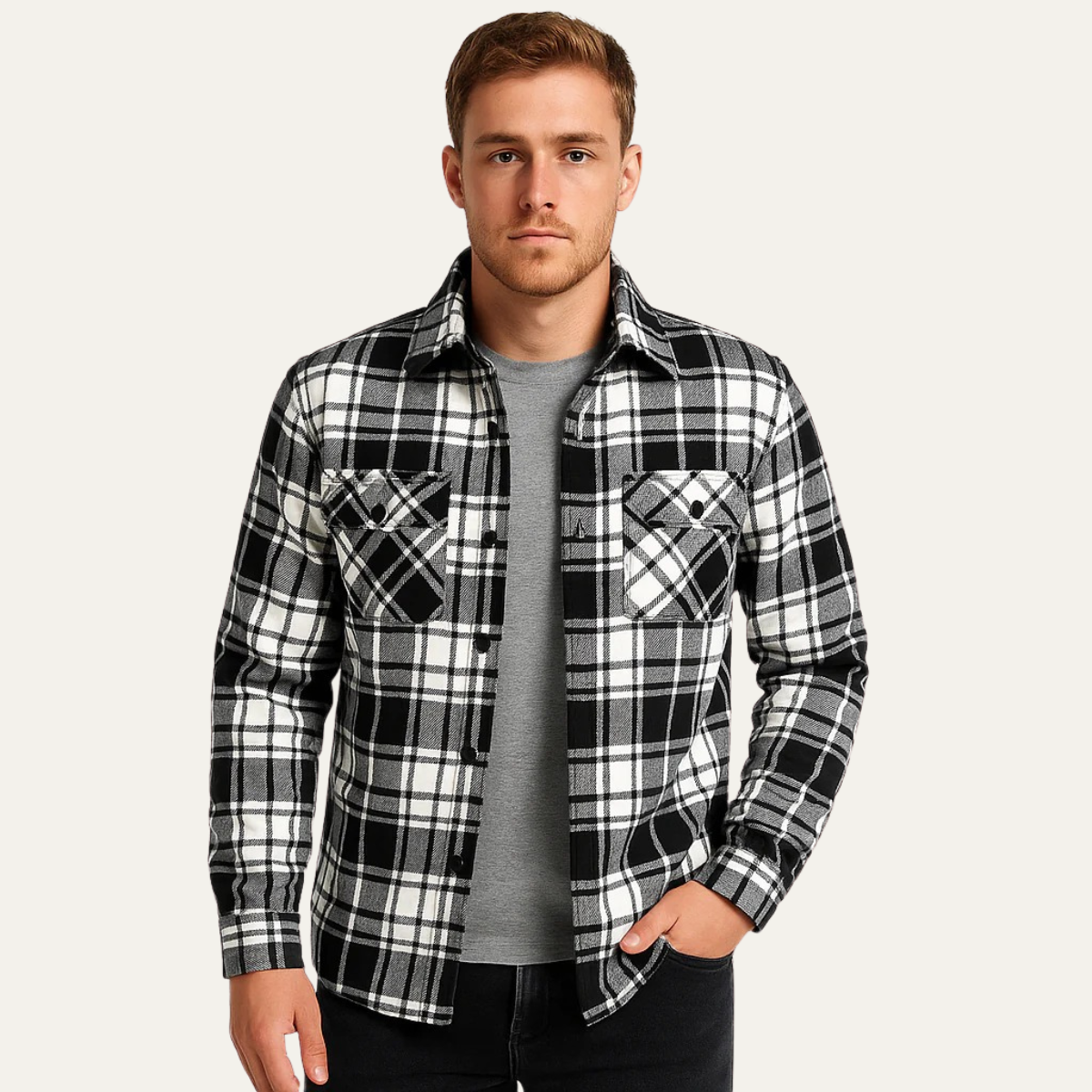 The Monmouth - Veste à Carreaux en Flanelle pour Homme