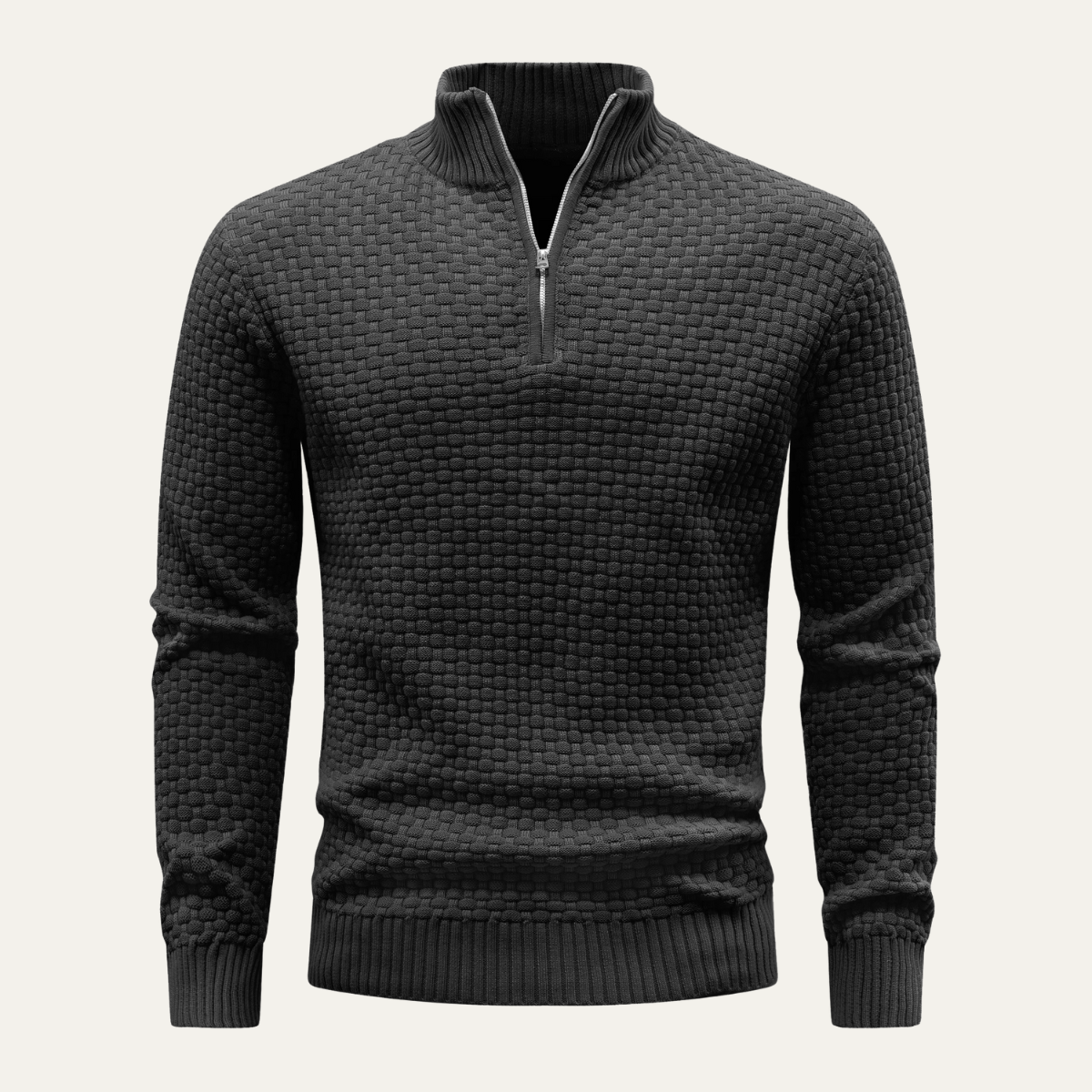 The Westbourne - Pull d'hiver pour homme avec col zippé