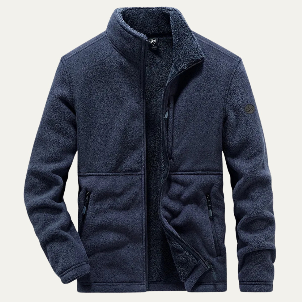 The Sutherland - Veste d'hiver zippée en polaire chaude Sherpa pour homme