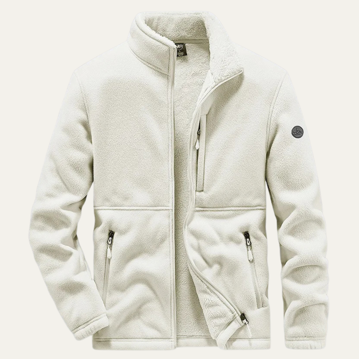 The Sutherland - Veste d'hiver zippée en polaire chaude Sherpa pour homme