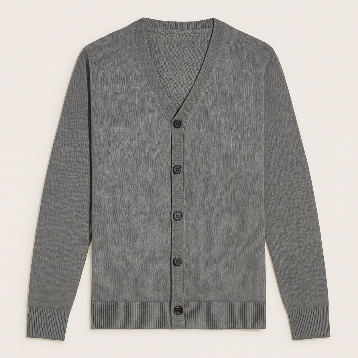 The Gloucester - Cardigan léger à boutons et col en V pour homme