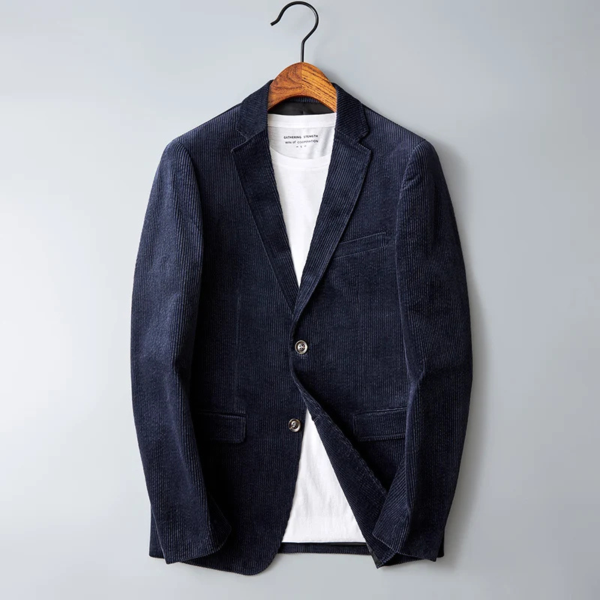 The Ellwood - La Veste Blazer Casual Slim Fit en Velours Côtelé pour Homme