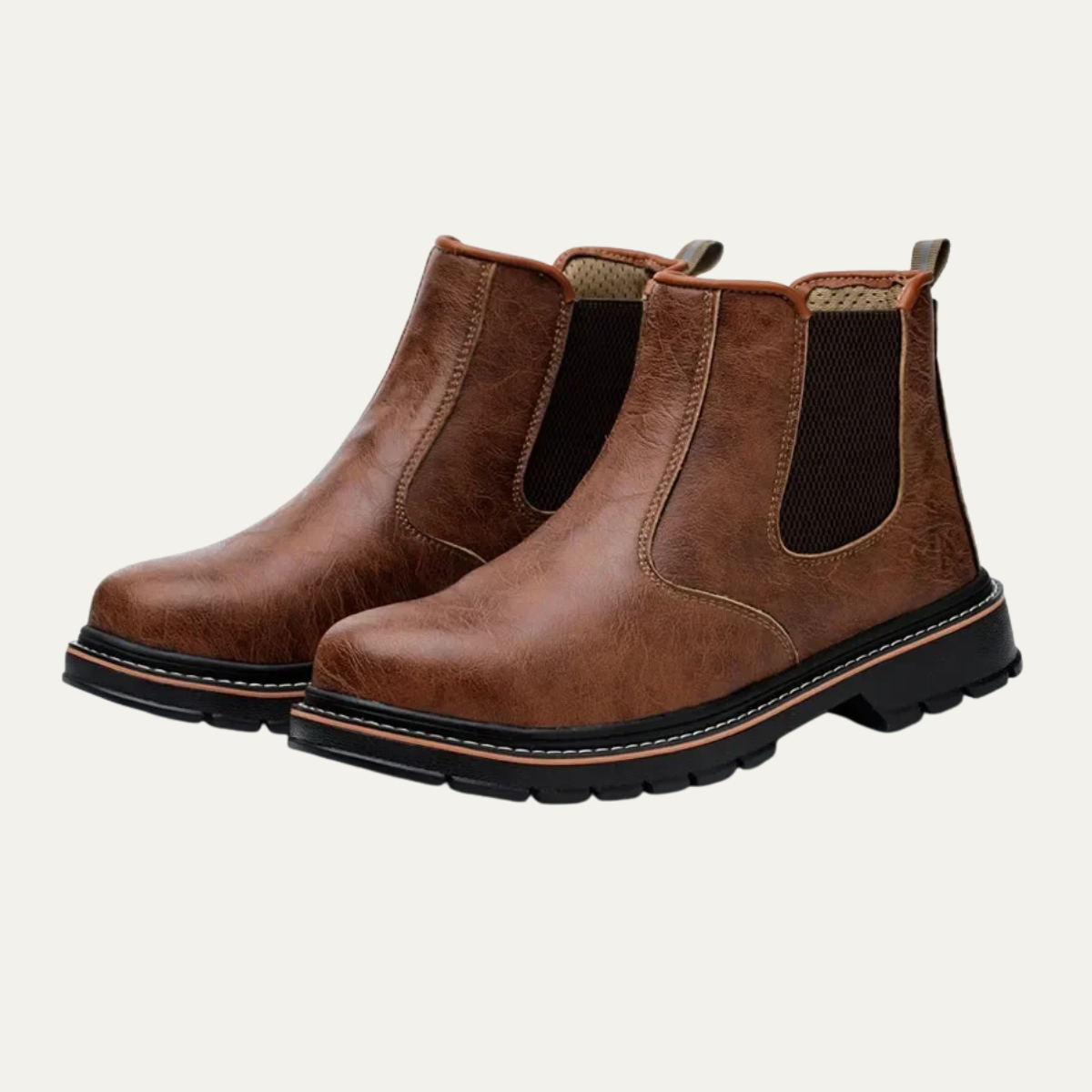 The Oristano - Bottes de travail imperméables à enfiler pour hommes avec embouts en acier