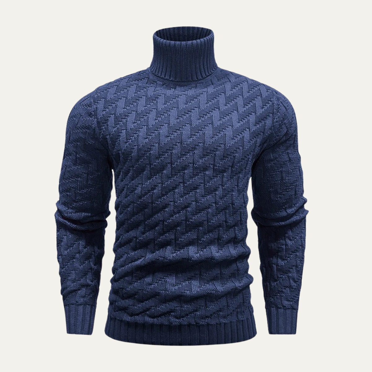 The Sussex – Pull à col roulé en maille pour homme