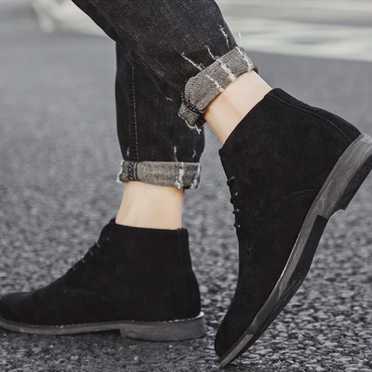 The Dockside - Bottes Cheville Casual Suédées pour Hommes