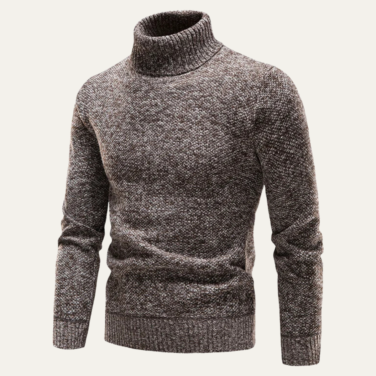 The Alessandria – Pull Col Roulé en Tricot Mélangé Homme
