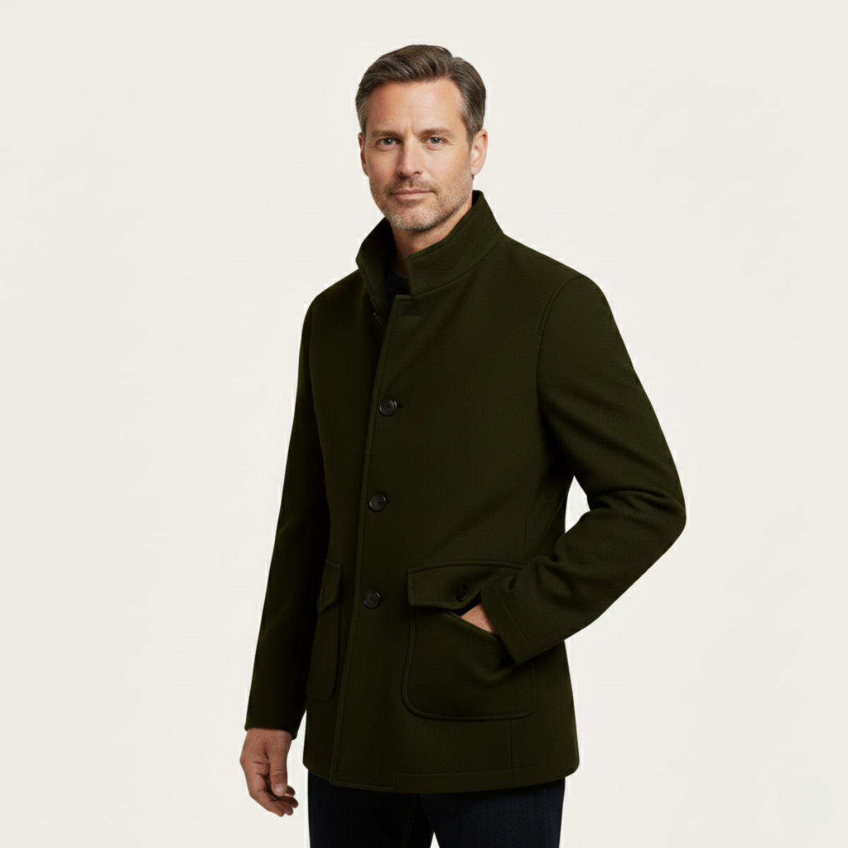 The Rome - Manteau en laine ajusté pour homme