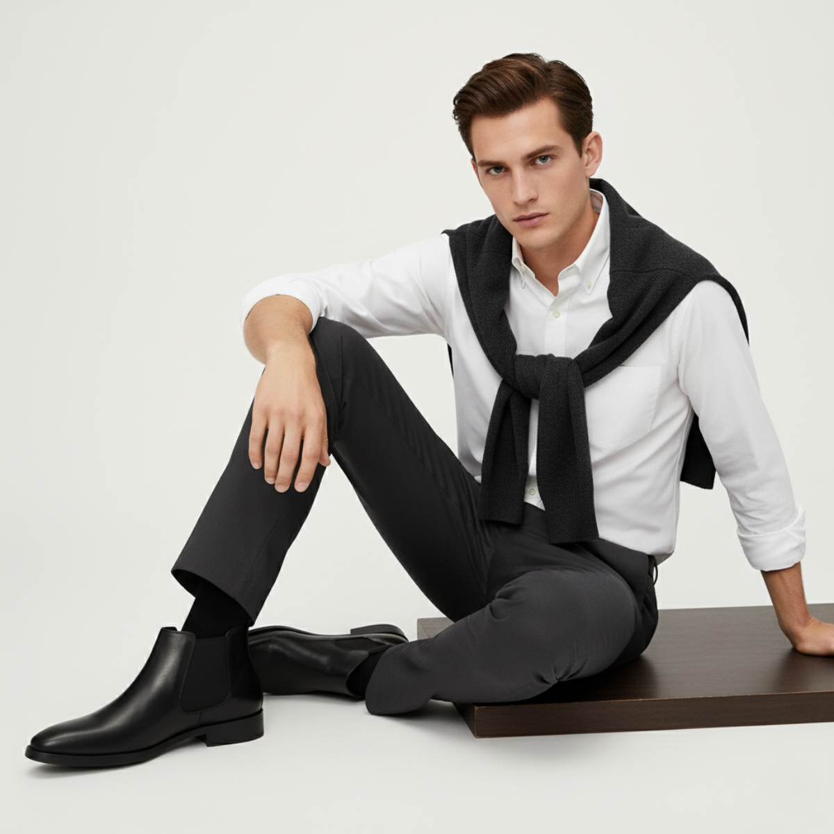 The Kirkwall Bottines Chelsea Élégantes en Cuir Poli pour Homme