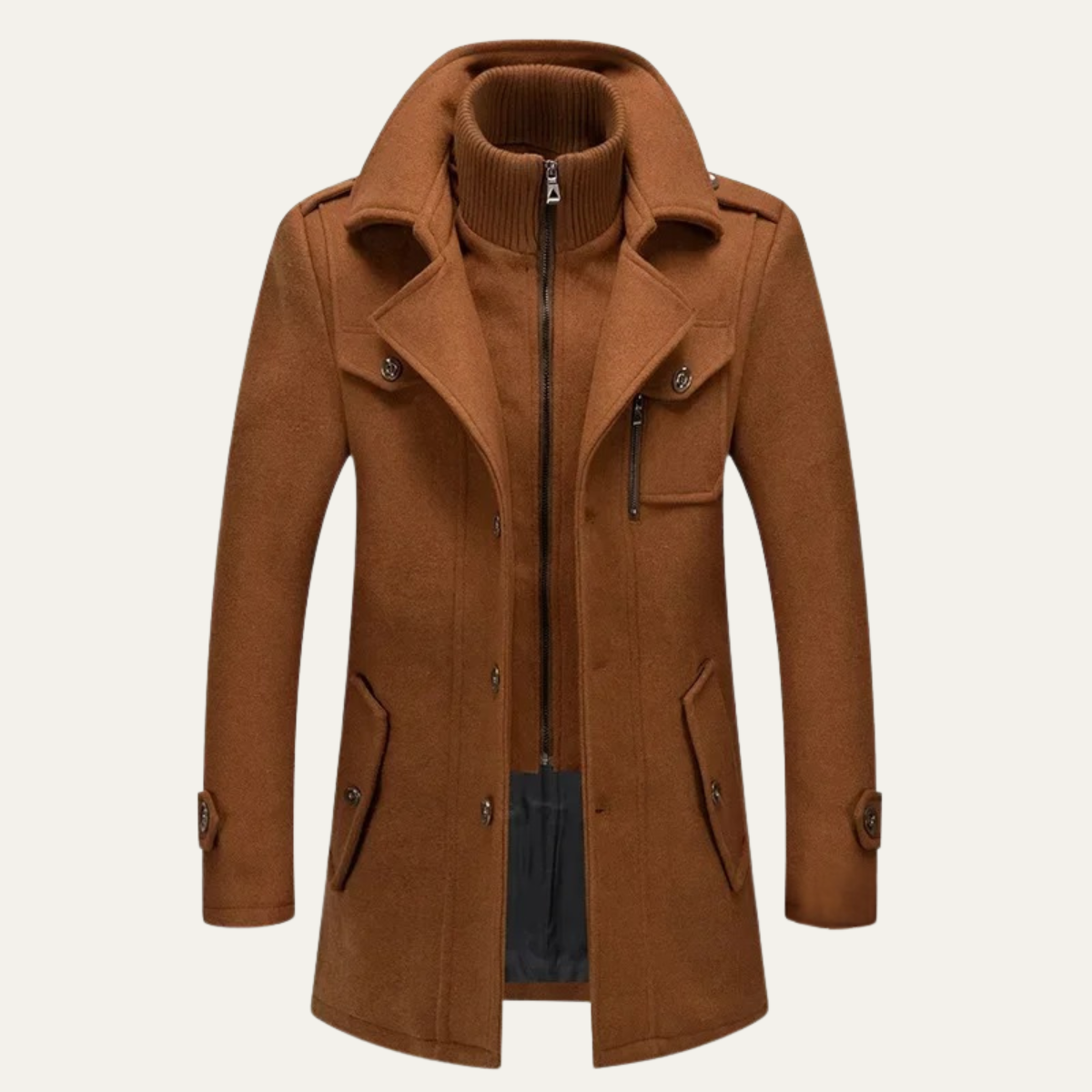 The Somerset - Manteau d'hiver élégant en laine pour homme