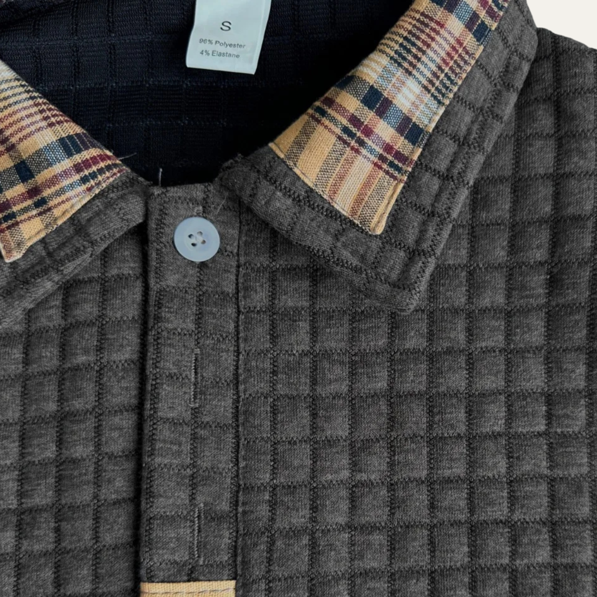 The Monopoli - Polo en maille gaufrée décontracté pour homme