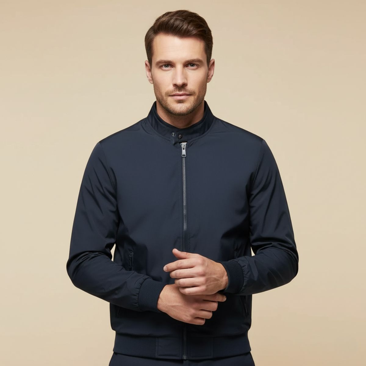 The San Babila Veste bomber légère à fermeture éclair pour homme