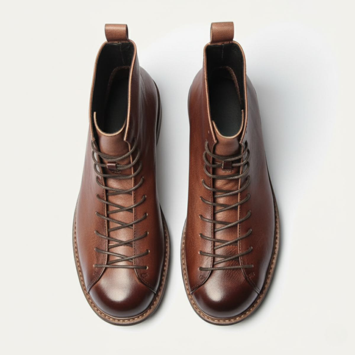 The Cranleigh Bottes en Cuir à Lacets pour Homme au Style Rustique et d’Extérieur