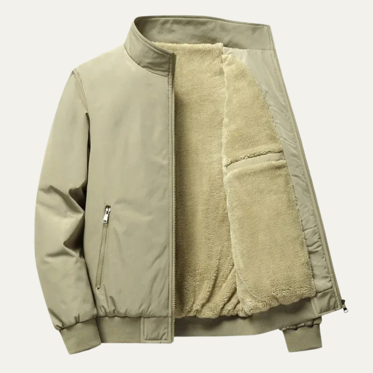 The Ashenford - manteau léger à col montant zippé pour homme