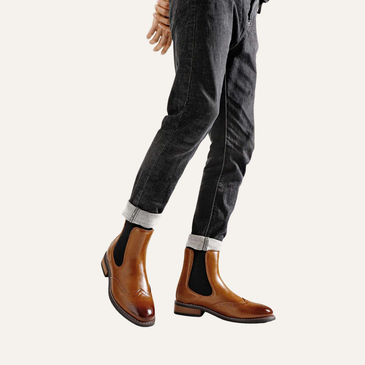 The Margate Bottines Chelsea Classiques en Cuir à Enfiler pour Homme