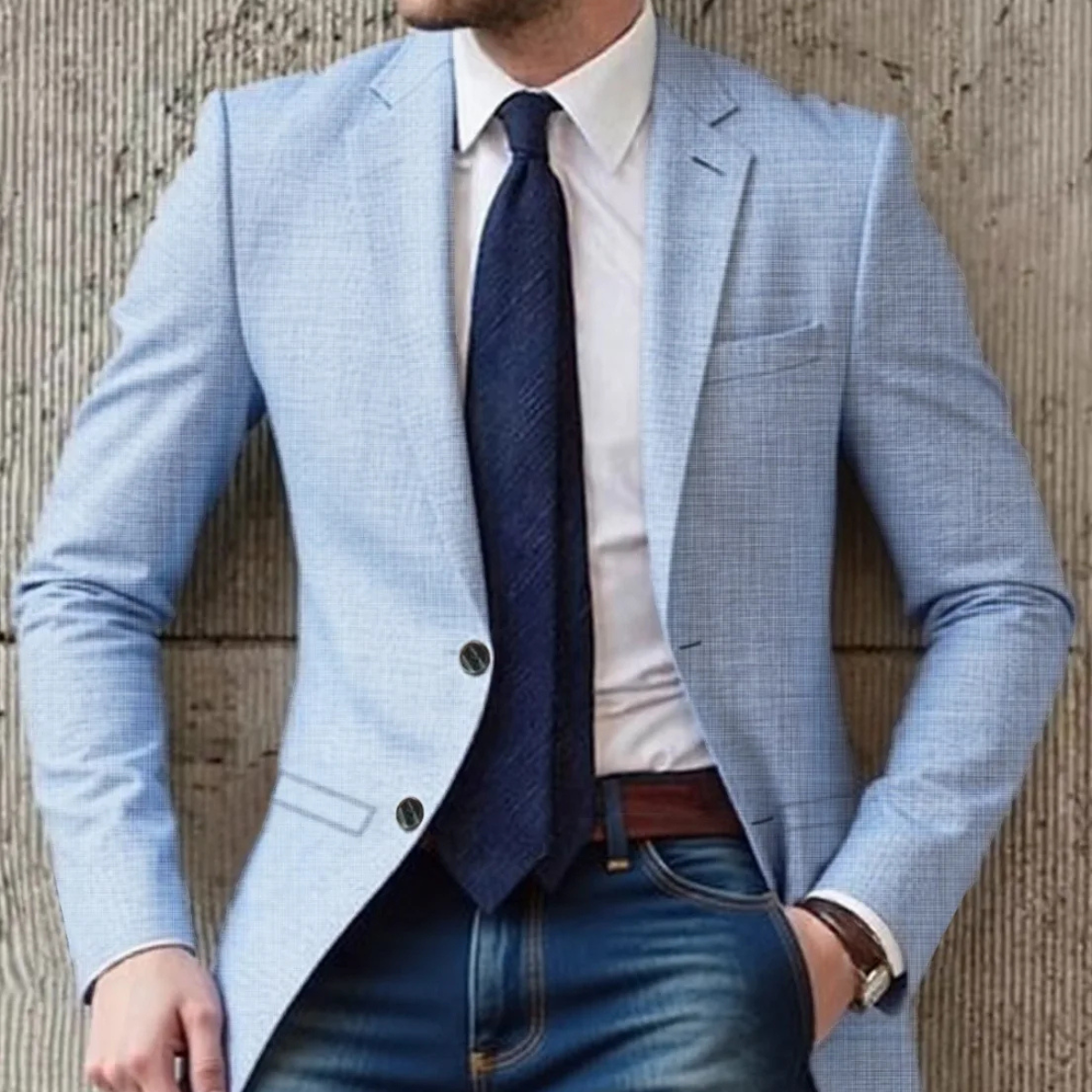 The Brenton - Blazer en Coton Slim Fit Smart Casual pour Homme