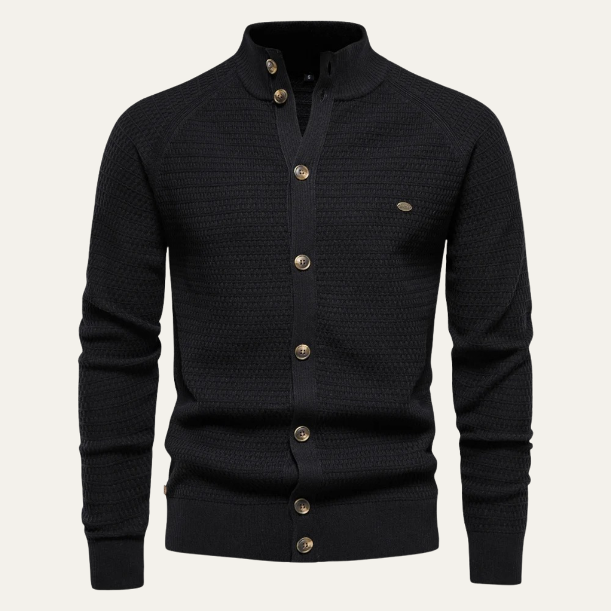 The Caernarfon - Cardigan boutonné en maille pour homme