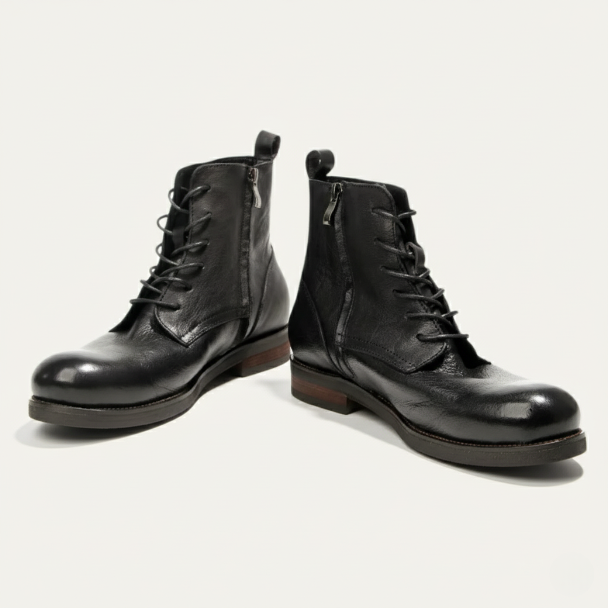 The St Davids Bottes Décontractées Rétro à Lacets en Cuir pour Homme