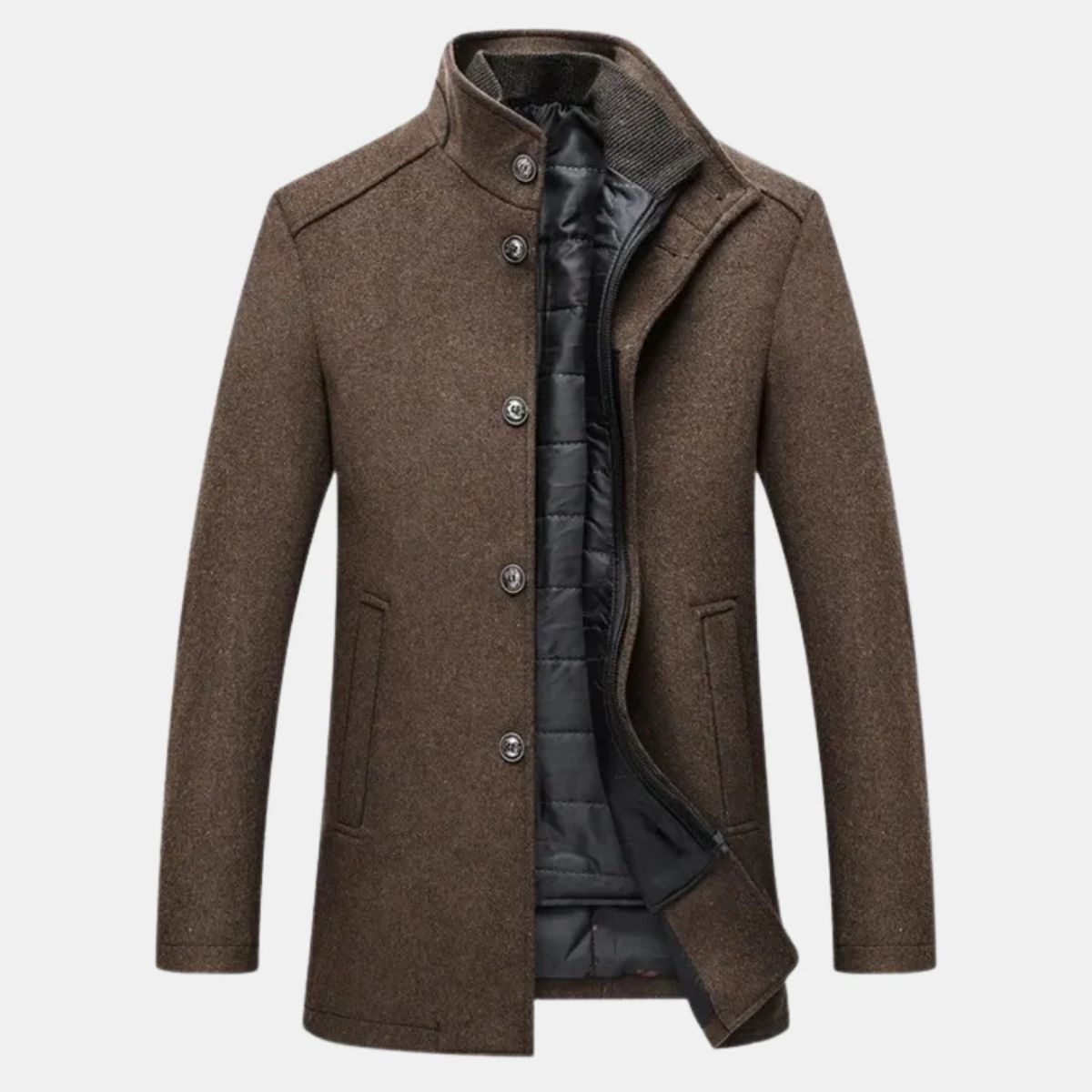 The Vienna Manteau en laine – Manteau d&#39;hiver classique pour homme