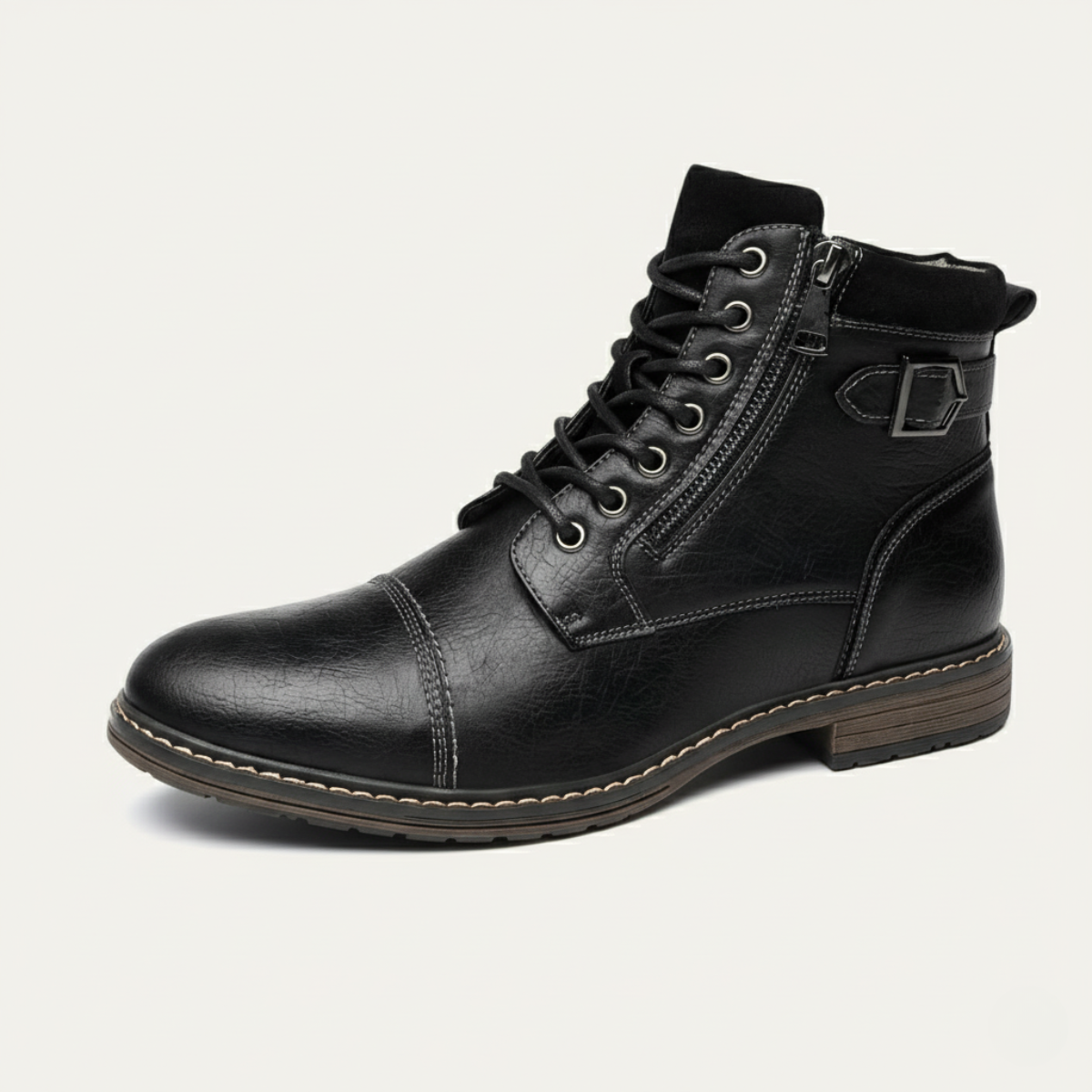 The Brescia Bottines en cuir vintage décontractées pour hommes