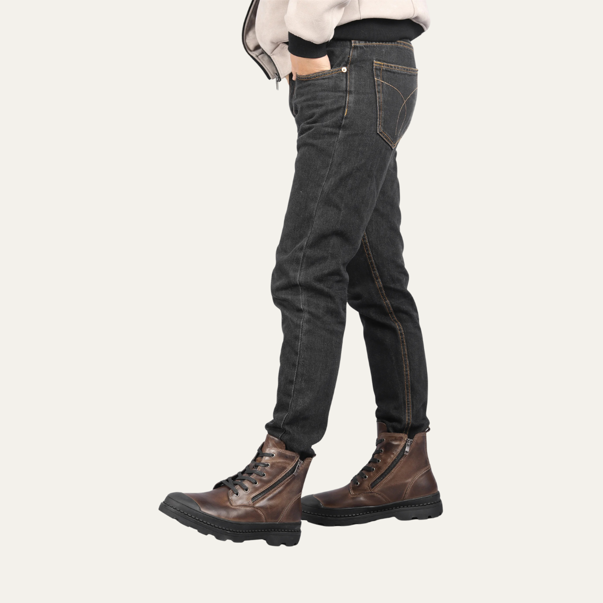 The Corvara Bottines Hiver en Cuir Doublées de Fourrure pour Homme