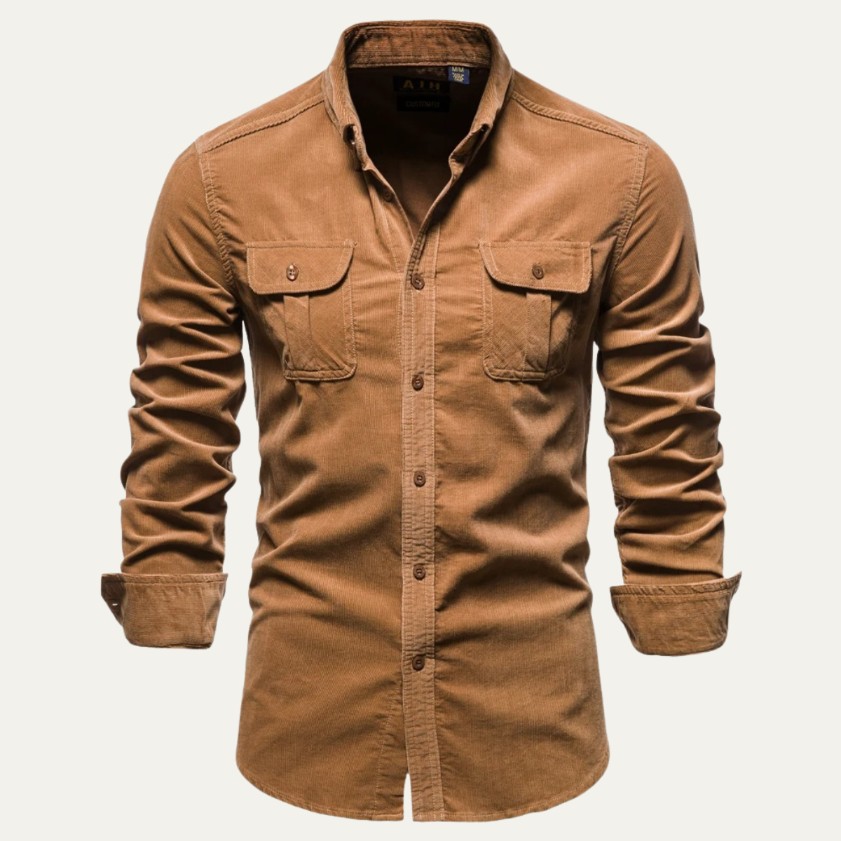 The Castellina - Chemise Casual à Boutons en Velours Côtelé pour Homme