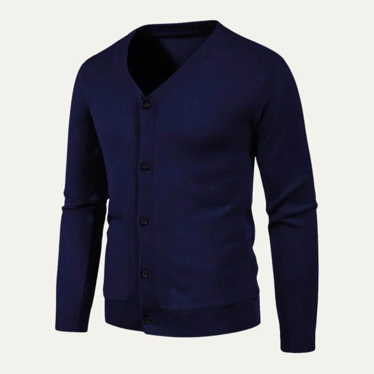 The Malvern - Cardigan léger à col en V et boutons pour homme
