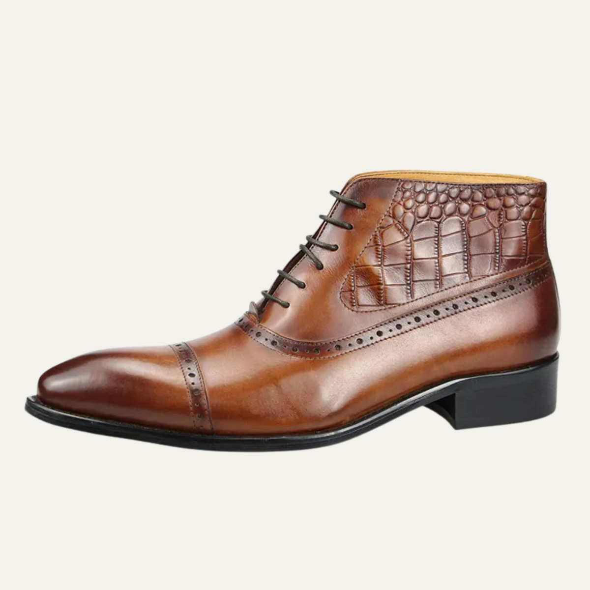 The Modena Bottines Oxford Vintage en Cuir à Bout Pointu pour Homme
