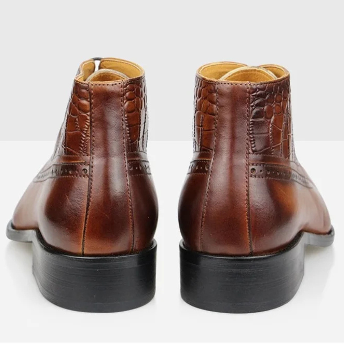 The Modena Bottines Oxford Vintage en Cuir à Bout Pointu pour Homme