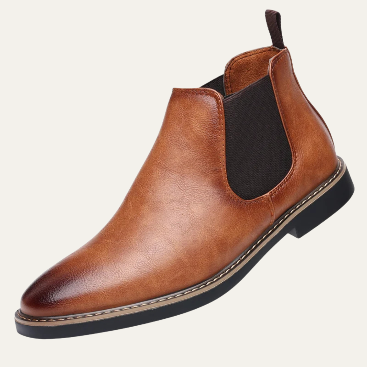 The Bergamo - Bottes Chelsea pour homme en cuir vintage à enfiler