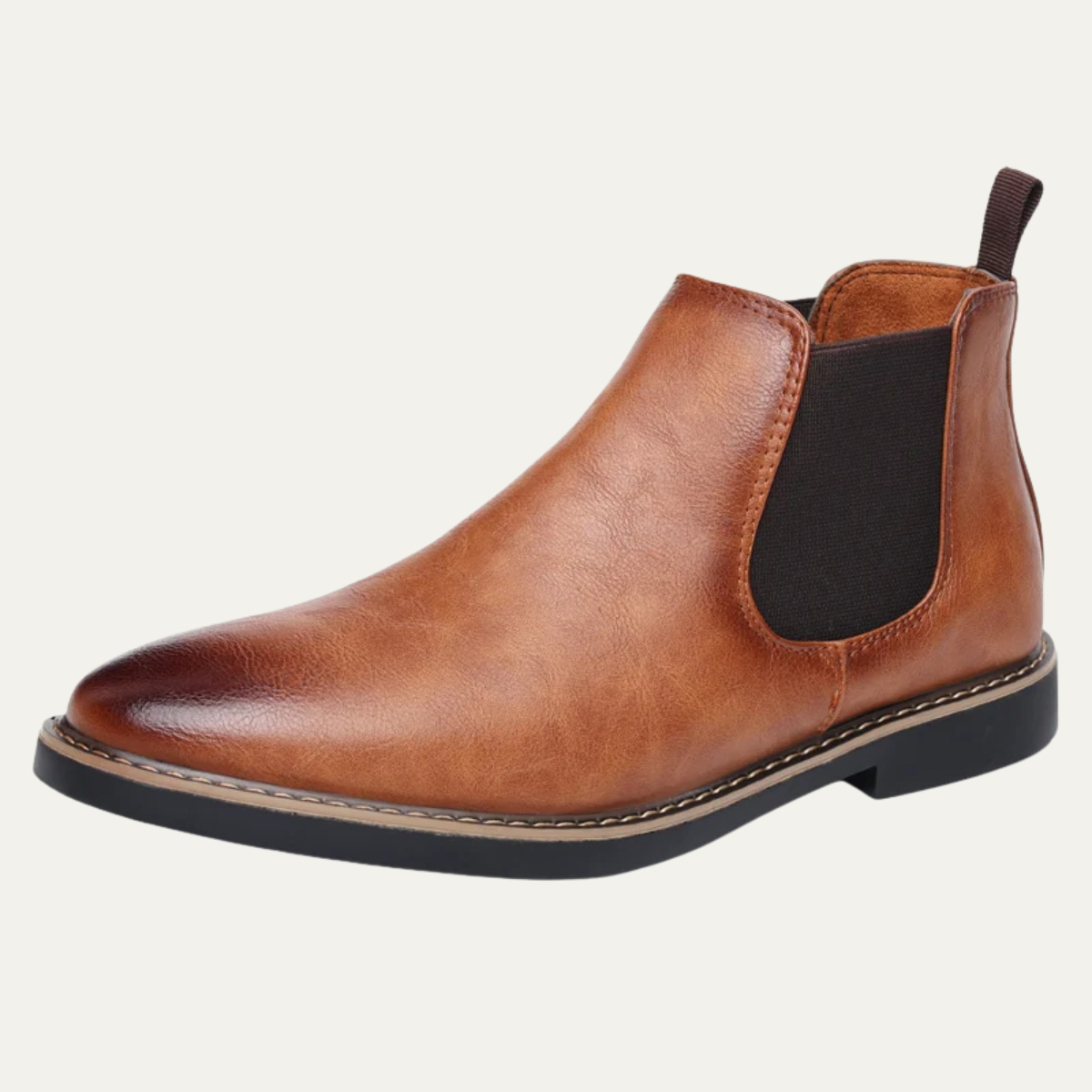 The Bergamo - Bottes Chelsea pour homme en cuir vintage à enfiler